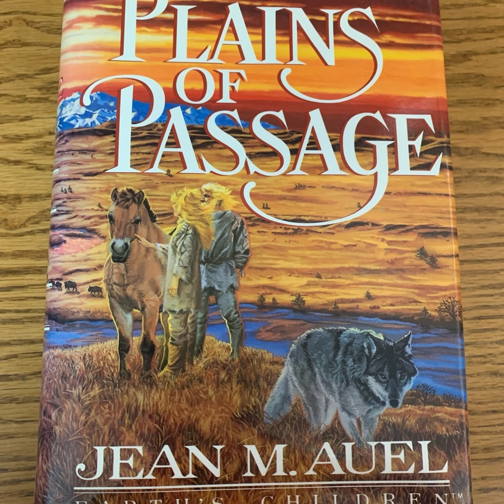 1990 1st Print/1st Edition "The Plains of Passage" Book Auel Earth's Children